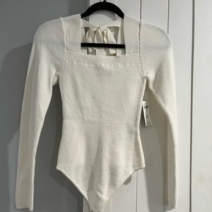 NWT Abercrombie & Fitch Square Neck Bodysuit Size Small